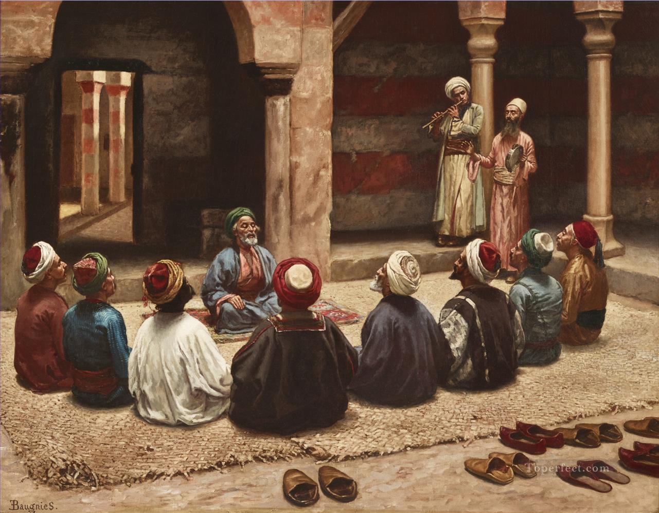 THE DHIKR by Eugene Baugnies Araber Oil Paintings